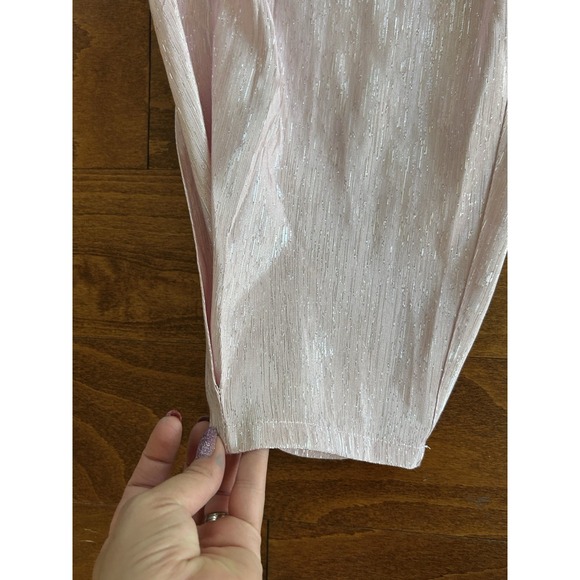 Eloquii Women's Dress Pink & Silver Pants Tapered Leg Pockets Sz Plus 22 - Picture 2 of 7